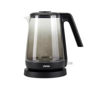 Bouilloire en verre Livoo 1,7 L Noire, Design moderne, chauffe rapide et fiable