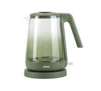 Bouilloire en verre Livoo 1,7 L Verte, Design moderne, chauffe rapide et fiable