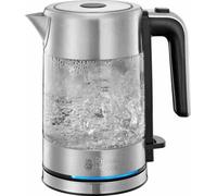 Bouilloire en Verre - RUSSELL HOBBS - Compact Home - 0.8 L - 2200 W - Économie d'énergie - Éclairage LED - Ouverture automatique