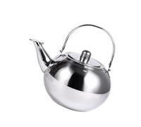 Bouilloire épaisse en acier inoxydable 201 avec infuseur à poignée ergonomique pour la maison, le camping et l'utilisation à la maison