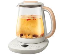 Bouilloire et faitout multifonctionnel - 1.8L en verre, 800W Pot électrique automatique pour le thé, l'eau chaude et plus encore