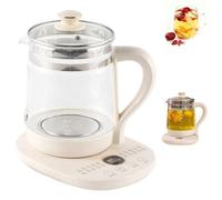 Bouilloire Et Marmite Multifonctions 1,8 L Pot À Thé en Verre pour Fleurs, Pot de Santé en Verre Multifonctionnel pour la Maison pour Le Thé, la Cuisson À la Maison Et la Soupe