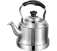 Bouilloire Gaz, Bouilloire Universelle De Théière De Cuisinière De Bouilloire De Sifflet D'acier Inoxydable, Poignée Portative De Cuisinière De Gaz De Cuisinière D'induction Bouilloire Vintage(1.5L)