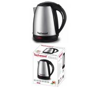 Bouilloire Inox 1,8L GRISE INOX Sans Fil 1,8 Litre 2200W Arrêt automatique INOX GRISE