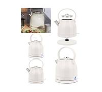 Bouilloire Inox rétro - CREME - 1,5L - 2200W - Sans Fil - Arrêt automatique