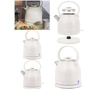 Bouilloire Inox rétro - CREME - 1,5L - 2200W - Sans Fil - Arrêt automatique
