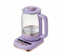 bouilloire intelligente, Pot de soin de fonction 1,5 L, bouilloire multifonction for la maison, machine à thé multifonction, fond anti-pâte, en acier inoxydable avec température réglable(Green)