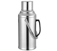 Bouilloire Isotherme 3,2 L en Acier Inoxydable et Verre Poignée | Argenté, sans Odeur Particulière, Maintien Thermique, Usage Domestique et Bureau, Design Simple