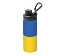 Bouilloire isotherme de sport avec drapeau de l'Ukraine pour cyclisme, gym, basket-ball, extérieur, convient comme cadeau