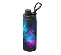 Bouilloire isotherme en acier inoxydable avec impression Cool Star River - 532 ml - Pour voyage, sport, fitness