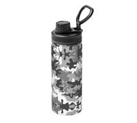 Bouilloire isotherme en acier inoxydable avec impression numérique de camouflage, pour voyage, sport, fitness - 532 ml