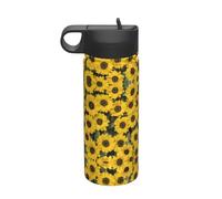 Bouilloire isotherme en acier inoxydable avec motif tournesol mignon 530 ml