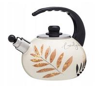 Bouilloire KADAX, bouilloire en acier inoxydable, bouilloire 2,2 L, fleurs...