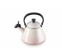 Le Creuset Bouilloire Kone Pour Cuisinière avec Sifflement, Acier Émaillé, 1,6 L, Shell Pink, 40101027770000