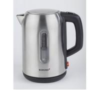 Bouilloire Korona 20350 en acier inoxydable avec capacité de 1,7 litres et socle 360° - 2200 Watt
