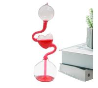 Bouilloire manuelle en verre - Jouet de d'énergie - Bouilloire liquide à réflexion transparente - Ornement pour expériences scientifiques éducatives - Décoration de bureau interactive pour