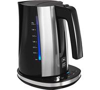 Melitta Bouilloire électrique Look Aqua DeLuxe 1026-14 Réglages 80/95/100°C Noir 1,7 L