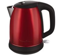 Bouilloire MOULINEX Subito 1,7L inox rouge - Arrêt automatique et filtre anti-calcaire