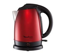 Bouilloire - MOULINEX - Subito Inox rouge - 1.7L - 2000W - Résistance cachée