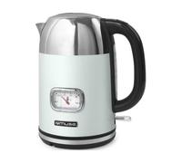 Muse Bouilloire rétro inoxydable - Affichage analogique, filtre lavable, 1,7 L, vert pastel