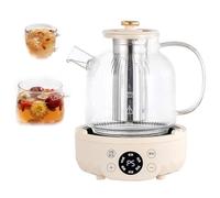 Bouilloire multifonctionnelle, 1,8 L, avec 6 programmes prédéfinis, ébullition rapide 500 W, minuterie 12 h, verre borosilicate haute résistance, commandes tactiles intelligentes pour soupes et thés