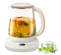 Bouilloire multifonctionnelle et ragoût, 1,8 L pot de santé en verre ménage, 800 W Kettle multifonctionnel, théière, avec une fonction de maintien en fonction chaude et une protection