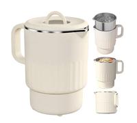 Bouilloire pliable 1L en silicone, bouilloire de voyage portable en inox, kettle pour camping, randonnée, voyage, survival