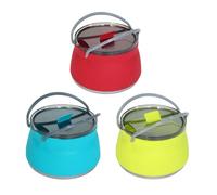 Bouilloire Portable En Silicone 1l, Bouilloire Pliable Pour L'extérieur, Bouilloire À Eau Pour Camping En Plein Air 3 Couleurs