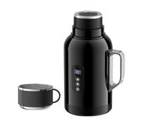 Bouilloire pour Automobile | 1500 Millilitres Chauffage Rapide 12/24 V Portable,Bouilloire à Eau Chaude,Pour Banlieue En Plein Air Voyage Camping Déplacement Quotidien Conduite