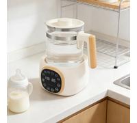 Bouilloire pour bébé de 1,3 l avec réglage de la température, thermostat 72 h, chauffe-biberon, 45 dB silencieux, avec veilleuse LED, réglable de 37 à 95 °C, pour nourriture pour bébé, thé, café