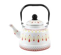 Bouilloire pour cuisinière Bouilloire à thé en émail multicolore 1,1-2,5 L(White,1.1L)