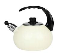 Bouilloire pour Cuisinière Bouilloire Sifflante Émail Sifflet Bouilloire À Gaz Cuisinière À Induction 2.5L Théière Ustensiles De Cuisine Théière avec Sifflet Théières pour Cuisinière ( Color : W , Siz