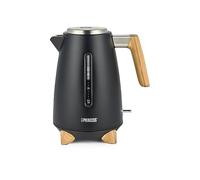 Bouilloire Princess Pure - 1,7 L - Bambou - Rotation à 360° - 3000 W - Noir mat