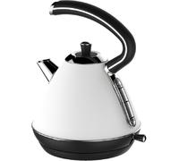 Bouilloire rétro 1,7 litre Arrêt automatique blanc argenté
