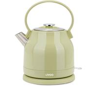 LIVOO Bouilloire rétro DOD202C 1,5 L 1850–2200W acier inox 360° résistance cachée Matcha