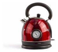 Bouilloire rétro sans fil Livoo avec thermomètre 1800 W Rouge Rouge G