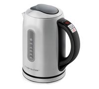 riviera&bar Bouilloire LOUNA à Température Réglable - Inox Satiné, Écran Rétroéclairé, Socle Pivotant 360°, Sécurité Anti-Surchauffe, Maintien au Chaud 30 Min - 1,5L - Inox