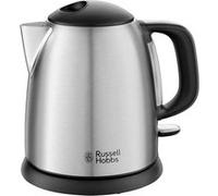Russell Hobbs Bouilloire Electrique [Compacte & Elegante] Adventure (1L, 2400W, Ebullition rapide,filtre anticalcaire lavable,Marques pour 1/2/3 tasses, Bec verseur précis,Idéale pour voyage) 24991-70