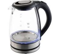 Bouilloire sans fil 1.7l 2000w verre/noir Silver Style 002031 verre transparent G