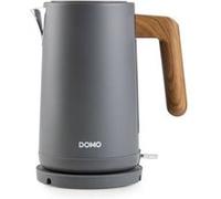DOMO Bouilloire électrique DO9268WK sans fil 1,7 L 2 200 W socle 360° gris mat