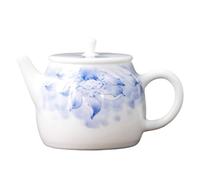 Bouilloire Service à thé Kung Fu, théière en céramique Lotus peinte la main, bouilloire exquise avec couvercle, Pot simple Infuseur À Thé