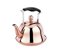 Bouilloire sifflante 2 L for cuisinière à gaz, cuisinière à induction, bouilloire sifflante en acier inoxydable, bouilloire à thé, bouteille d'eau, cafetière, théière(Rose Gold)