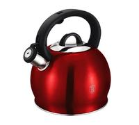 Bouilloire sifflante - BERLINGERHAUS - BH-1074 - Acier inoxydable - 3 L - Rouge métallique bordeaux