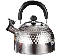 Bouilloire sifflante en acier alimentaire - Options 2L/3L/4L, poignée anti-brulure, sifflet fort & compatible avec toutes cuisinières(2L)