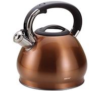 bouilloire sifflante en acier inoxydable 3.4 l en cuivre Induction/Stove Top