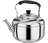 Bouilloire sifflante en acier inoxydable de grande capacité 4-10 L pour cuisinière à gaz et induction, théière universelle pour café
