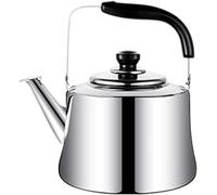 Bouilloire sifflante en acier inoxydable - Grande capacité - Style rétro - Pour tous types de plaques de cuisson y compris induction - Ébullition rapide