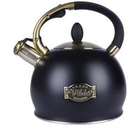 Bouilloire sifflante en acier inoxydable Noir 3 l