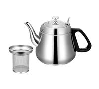 Bouilloire Sifflante Induction En Inox | métal Thé Pot Gaz/Induction/Électrique/Gaz/Cuisinière Bouilloires Pour Induction Cuisinières Gaz pour Cuisine Camping