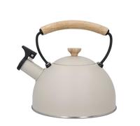 Bouilloire Sifflante - KITCHENCRAFT - 1,6 Litre - Acier Inoxydable - Compatible Induction - Design Noir